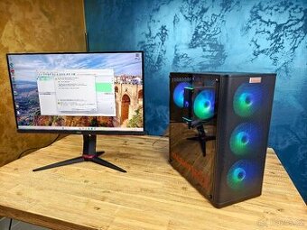 10 jádro i5 13400F, 32GB, 1TB SSSD, RTX4060 + 27" 240Hz LCD