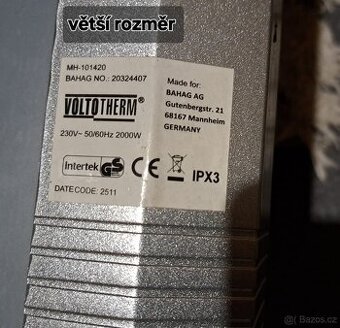 elektrický topný panel