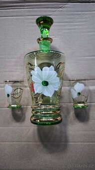 Retro skleněná nápojová souprava