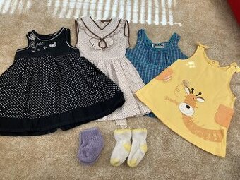 Set šatiček a ponožek vel 62+