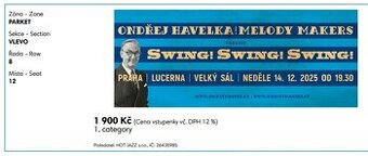 Ondřej Havelka a jeho Melody Makers uvádějí SWING SWING SW