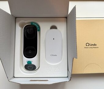 Lindo Pro Dual Camera Video Doorbell 2K, bateriový, zvonek