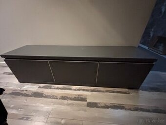 Úložná lavice šedé lamino š. 170 cm