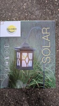 Globo Solární svítidlo LED lucerna černá se zápichem