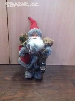 Santa s lucernou - vánoční dekorace, 35 cm