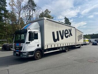 MAN TGL 12.250 + přívěs G.T.S. průjezdová souprava