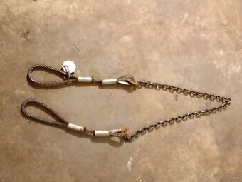 Ocelové Lano s Oky Nosnost 2 Tuny Délka 2,6 metrů