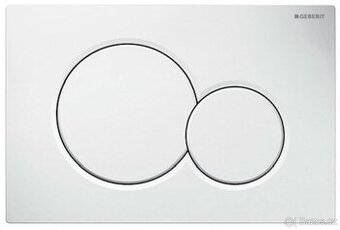 2x Ovládací tlačítko Geberit Sigma01 plast bílá
