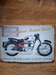 Plechová moto cedule 20 x 30 cm