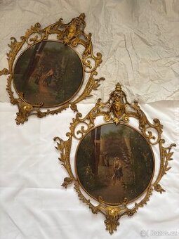 Secesní set obrazů s příběhem