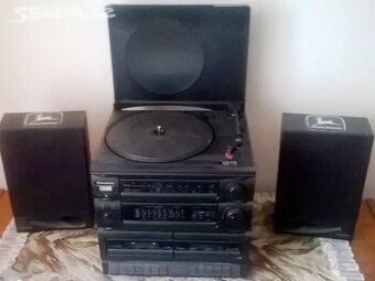 Nabízím hifi věž (gramofon, mc, radio).