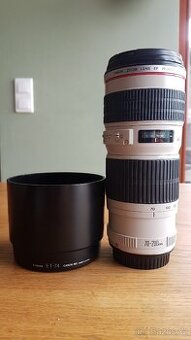Canon EF 70-200mm f/4L USM + Telekonvertor + 2 filtry