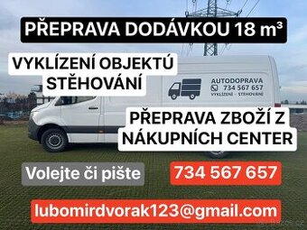 Cenově dostupná přeprava dodávkou