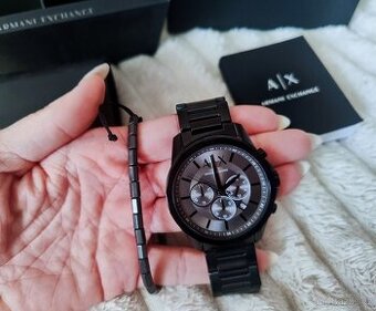 Sada: luxusní pánské hodinky Armani Exchange+ náramek AX