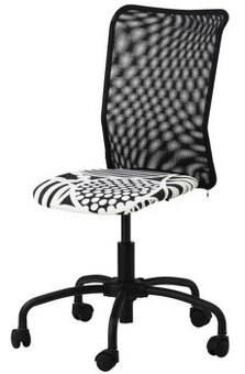 Dětská otočná polohovací židle IKEA Torbjörn (černá+bílá)