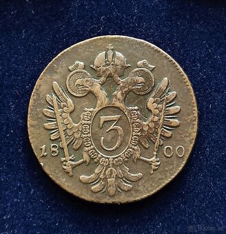 3 krejcar 1800 B František I - 1