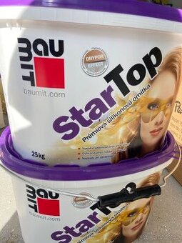 Omítka silikonová Baumit StarTop 1,5 mm 25 kg - bílá