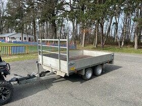 ✅Bržděný masivní přívěs 2000 kg, 190x295 cm, nová STK