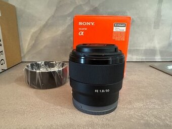 SONY FE 50 mm f/1,8 jako nový