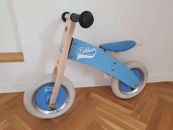 Dřevěné odrážedlo Janod Bikloon – světle modré