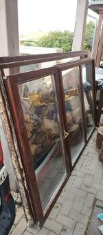 Euro okno dřevěné dvojsklo 240x151 cm