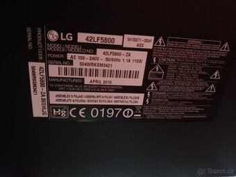 Televize LG 42" zcela funkční