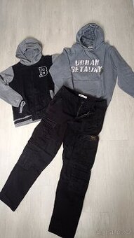 Kargo kalhoty zn. Zara + 2× mikiny
