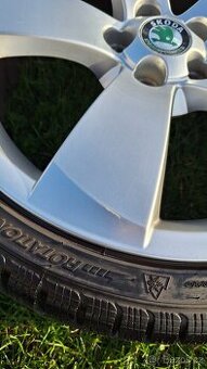 Alu kola originál Škoda Kentaur R17 5x100 + pneu 205/40