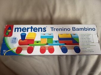 Dřevěný vláček skládačka