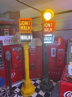 Semafor USA oroginál vč. sloupu (ZELENÝ)