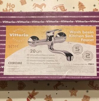 Umvadlová, dřezová baterie pochromovaná