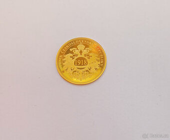 Zlatá medaile Vznik Československa – 1,20 g Au 999/1000
