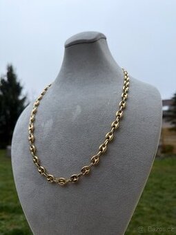 Zlaty řetěz 29.9G 65cm - vzor kávové zrno,585 14k Nový zlato
