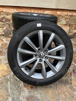 Alu kola Volkswagen 17" + zimní pneu Continental 215/55 R17