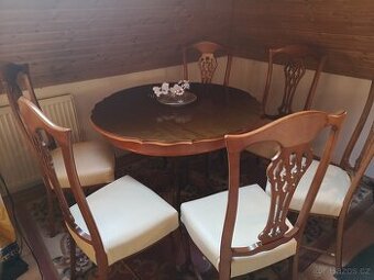 Kuchyňský stůl + 6 x židlí