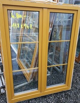 Okna světle hnědá použitá