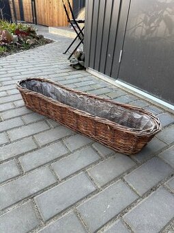 Proutěné truhlíky - 6 ks