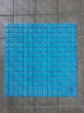 Mozaika, skleněná, tmavě modrá, rozměr 20x20mm
