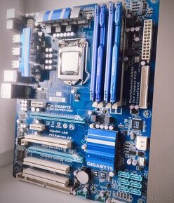 Gigabyte GA-P55-UD3 + Intel I5 750 + 12 GB RAM základ pc