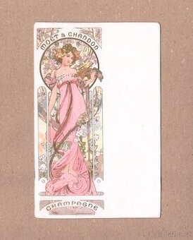 Pohľadnica Alfons Mucha – Moët & Chandon 2 - 1