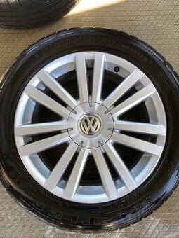 ALU KOLA 5x112, 7Jx17 H2 ET47 SE ZIMNÍ PNEU 215/55 R17 - 1