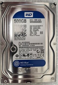 WD Blue 500GB 7,2K 16MB SATA III 3,5'' WD5000AAKX-07U6AA0