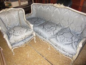 Stará sofa + křeslo