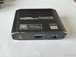 HDMI 2.0 TOSLINK JL-C1003 KONVERTOR ATMOS 7.1 převaděč