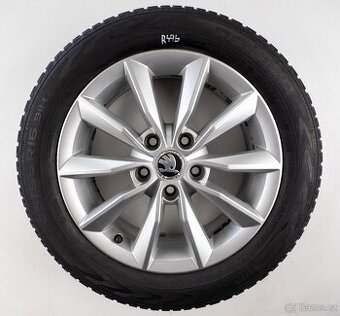Škoda Octavia - Originání 16" alu kola - Zimní pneu