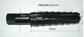 Výstružník kuželový M6/I-III pro Morse kužele (sada ) NOVÉ