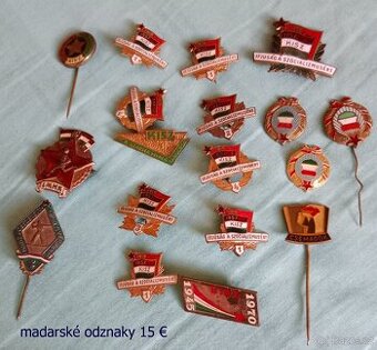 predám mix madarské odznaky