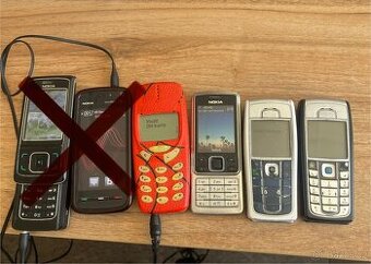 Retro mobilní telefony nokia