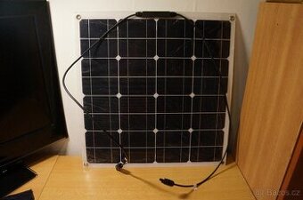 Solární flexibilní monokrystalický panel nový