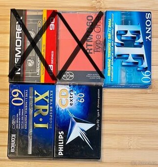 Audiokazety nové / zabalené